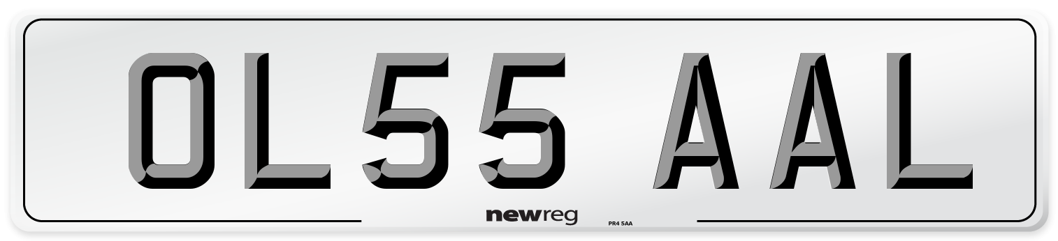 OL55 AAL Number Plate from New Reg